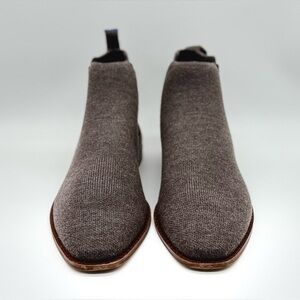 💥Rothy's Merino Wool Slip On Square Toe Ankle Bootie Cocoa Brown Size: 6.5